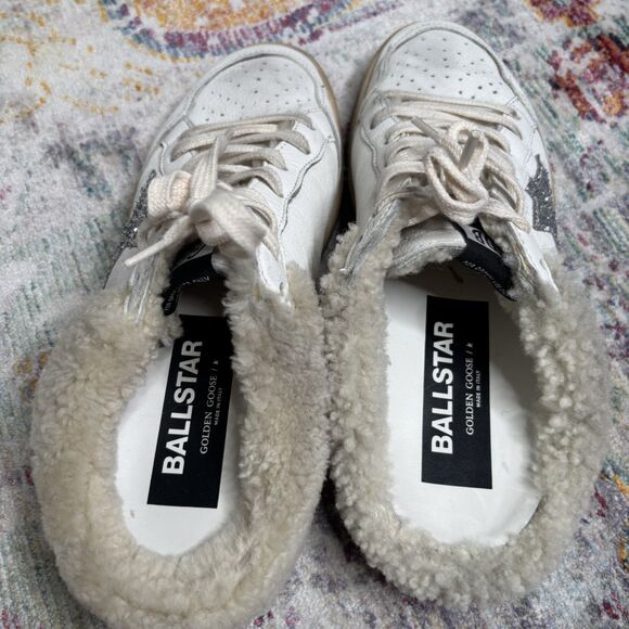 Golden Goose Ball Star Sabot Shearling Sneakers - Picture 5 of 10